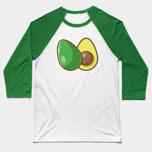 Avocado Baseball T-Shirt by KH Studio